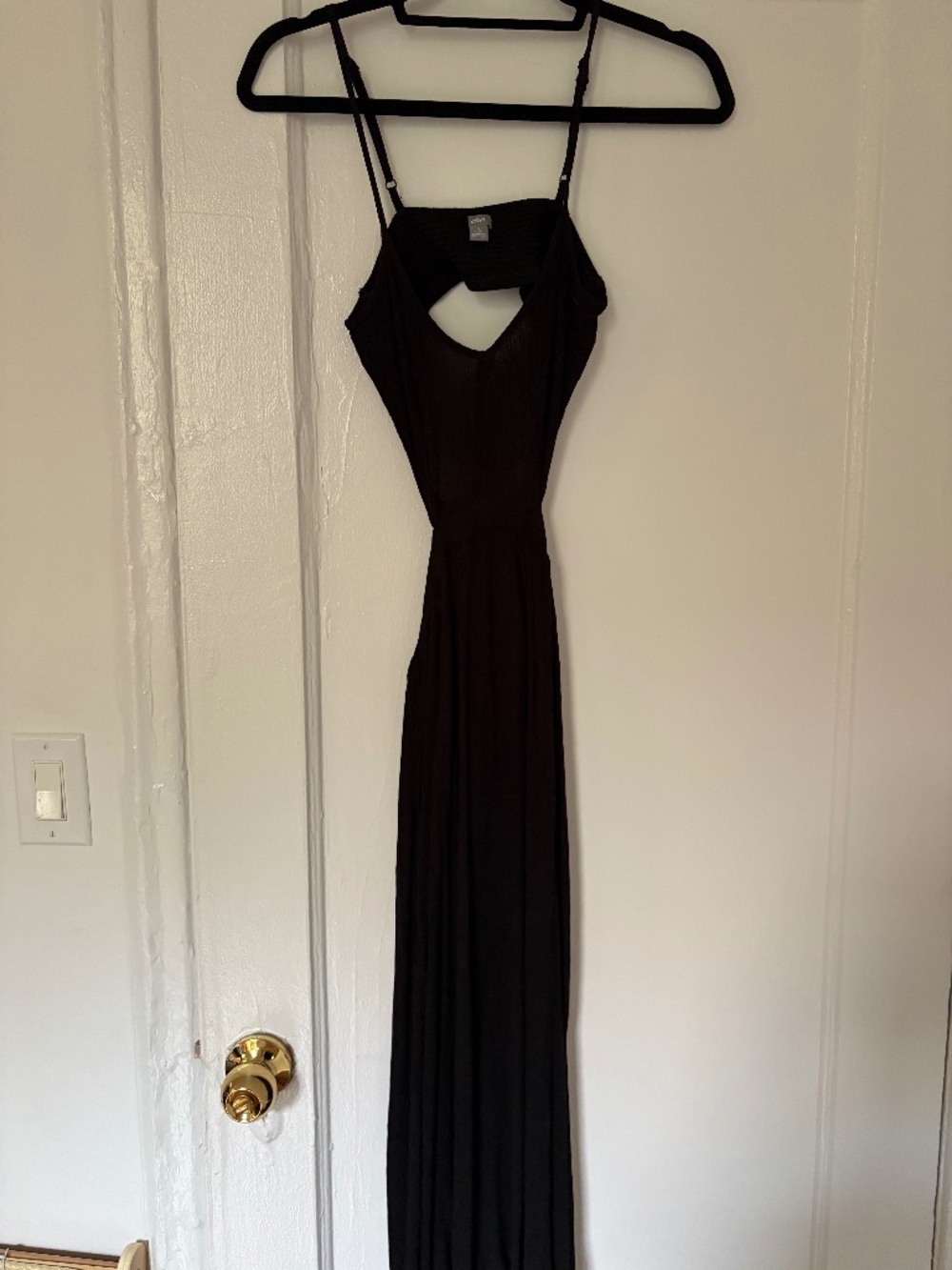 Black dress with open back from Aerie